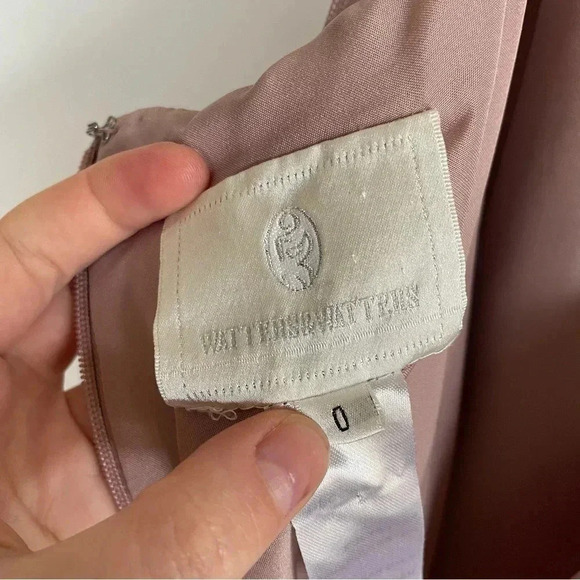 Waters BHLDN Tinsley Dress Rosey Mauve Tulle Sleeveless Bridesmaid Bow Size 0 - Picture 12 of 15